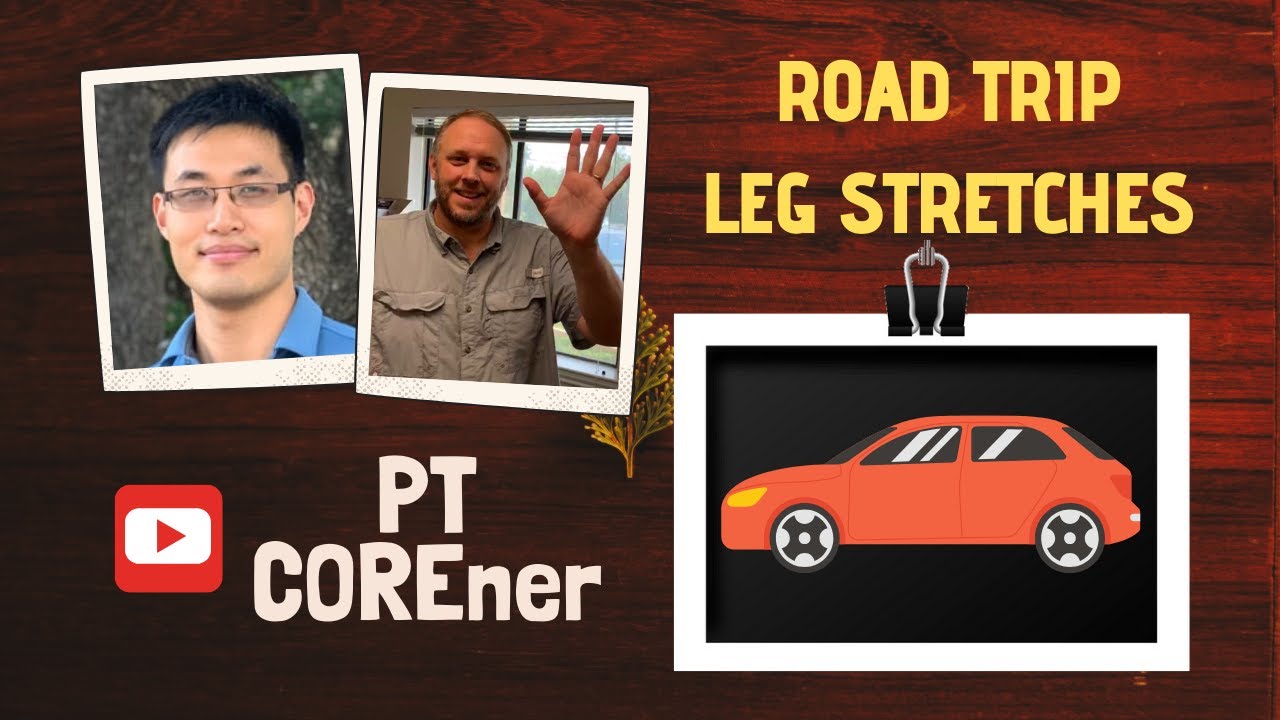4 ROAD TRIP LEG STRETCHES to prevent BACK PAIN and STIFF HIPS. Back Pain Tips for Driving