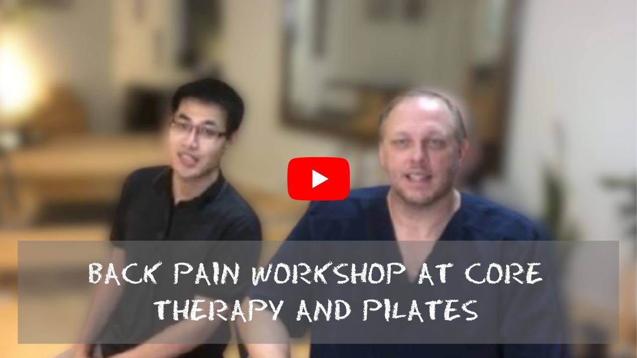 Back Pain Workshop at CORE Therapy and Pilates